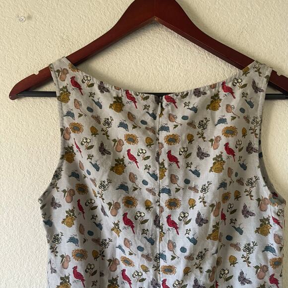 Vintage 90s bird print mini baby‎ doll dress size xs - Picture 2 of 9